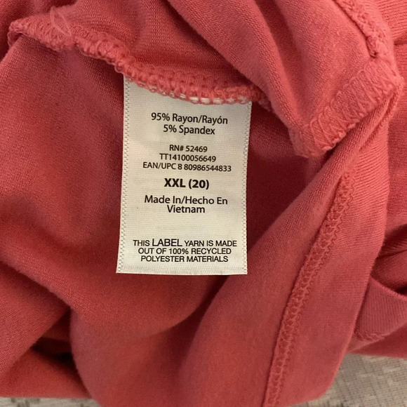 Time‎ & Tru Knit Dress Sleeveless  Size 20  Faded Rose Color NWT - Picture 5 of 9